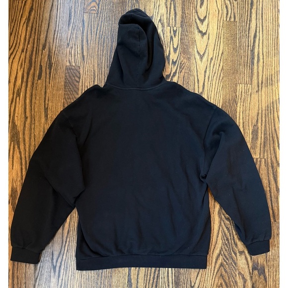 SKIMS Terry Fleece Cotton Hoodie in Washed Obsidian (Black) - Size S - Picture 2 of 3